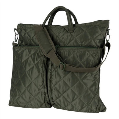 Military Style Pilots Helmet Bag Shoulder Cross Body Quilted Army Flight Tote from B&Q