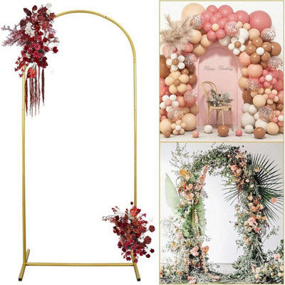  - Large Wedding Arch Door Backdrop Stand Flower Display Frame Backdrop Metal Rack