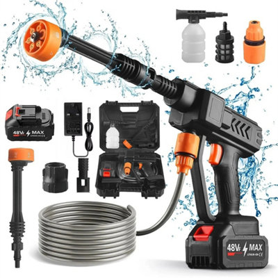  - Cordless Car Pressure Washer Jet Water Wash Cleaner Gun 18V Battery For Makita
