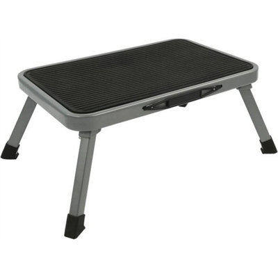 Folding Anti Slip Feet Single Step Ladder Step Stool 150Kg Caravan Home Kitchen from B&Q