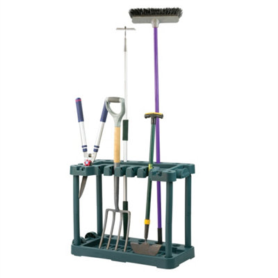  - Trolley Garden Tool Storage With Wheels Rack Organiser Holder Tidy For Shed Garage