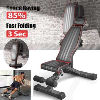 Adjustable Weight Bench Gym Fitness Foldable Incline Decline For Home Workout from B&Q