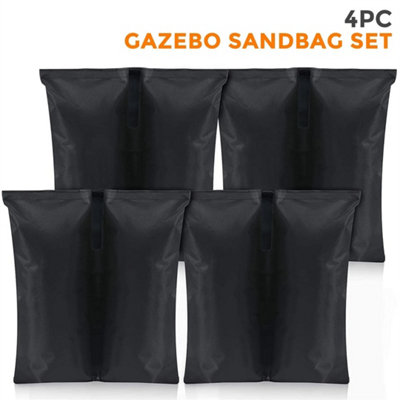Gazebo Sand Bag Weights 4X Heavy Duty Feet Leg Pole Anchor Tent Marquee Sandbag from B&Q