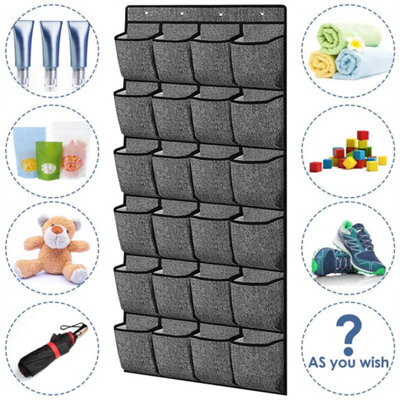  - 24 Pockets Over Door Hanging Shoe Rack Tidy Storage Holder Hanger Organiser