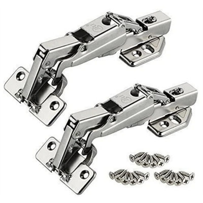  - 2X 165 Degree Kitchen Cabinet Cupboard Concealed Angular Corner Door Hinge Screw