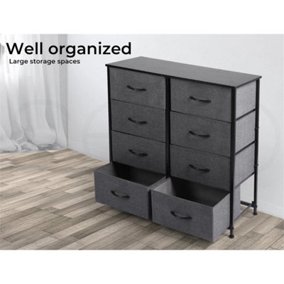Levede Fabric Chest Of 8 Drawers Storage Organizer Bedroom Home Furniture Unit