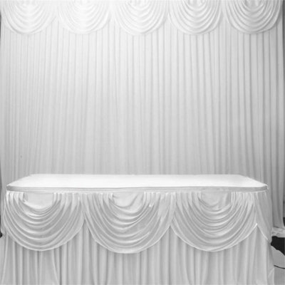3M X 3M White Stage Wedding Backdrop Photography Background Drape Curtains Uk from B&Q