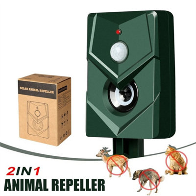 Ultrasonic Cat Dog Fox Pest Motion Sensor Repeller Scarer Deterrent Repellent from B&Q