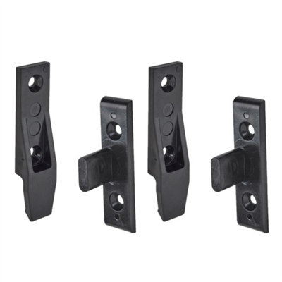 Keku Pack Of 10 Eh Drop On/hook On Push In Fitting Press Fit Panel Clip Plinth from B&Q