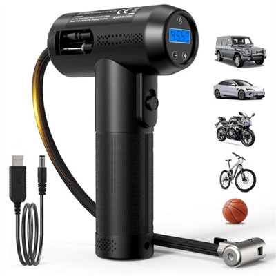  - Rechargeable Cordless Car Tyre Inflator Electric Digital Air Compressor Pump 12V