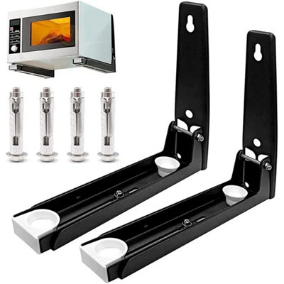 Heavy Duty Wall Mounted Microwave Oven Shelf Bracket Holder Rack Shelving Unit from B&Q