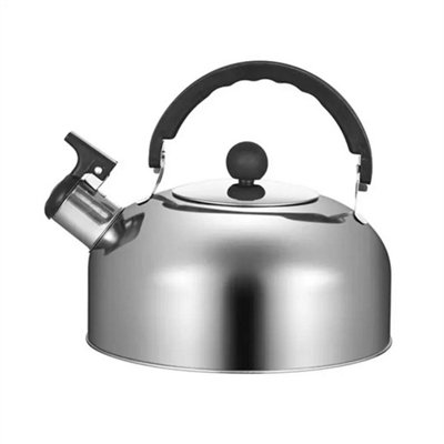 3L Stainless Steel Whistling Camping Kettle Cordless Gas Hob Kitchen Teapot from B&Q