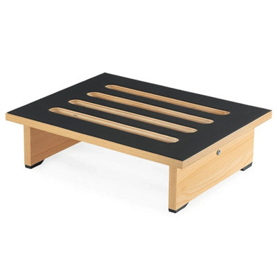  - Non-Slip Wooden Step Stool Rubber Stepping Bed Steps Outdoor And Indoor