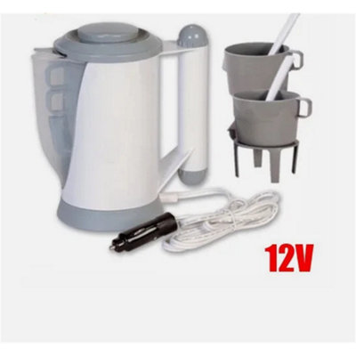 Camping Tea Coffee Fast Boil 12V In Car Travel Kettle Cigarette Lighter Socket from B&Q