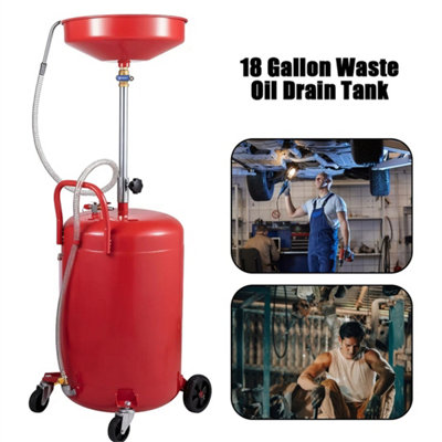 80L Waste Oil Drainer Portable Waste Oil Garage Extractor Drain Drainer Tank from B&Q