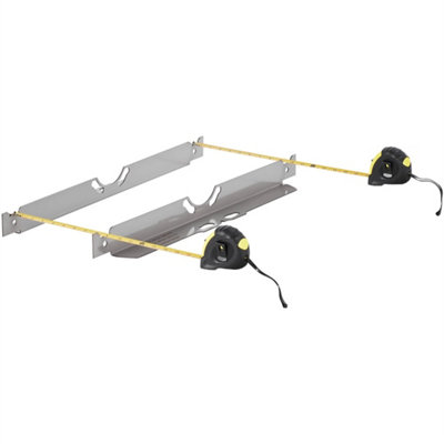Wheel Alignment Tool Toe Plates Accurate Measurements With 2 Tape Measures from B&Q