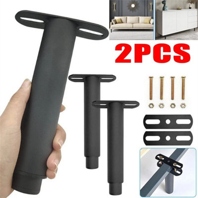 2X Bed Legs Adjustable Retractable Heavy Duty Bed Center Frame Slat Support Leg from B&Q