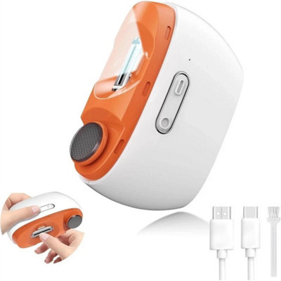 2 In1 Electric Toe Nail Clippers For Thick Nails Trimmer Cutter Usb Rechargeable