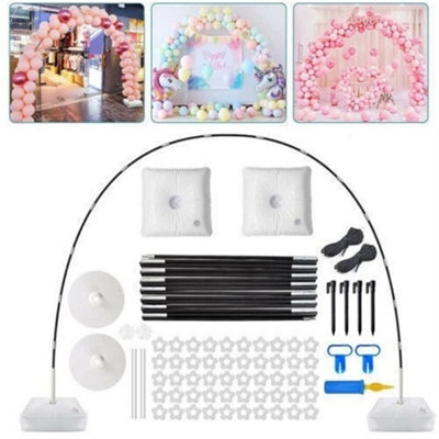 Balloon Arch Kits Column Frame Garland Adjustable Arch Stand Wedding Party Decor from B&Q