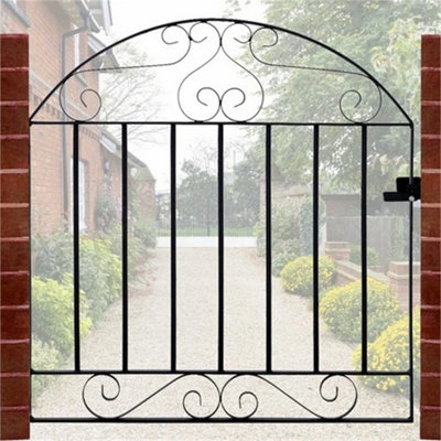  - Heavy Duty Metal Garden Gate Wrought Iron Pedestrian Gates With Free Fittings