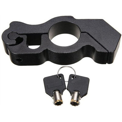  - Black Motorbike Brake Lock Motorcycle Handlebar Lever Throttle Grip Lock Bike Scooter