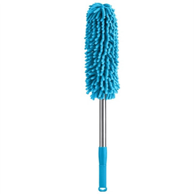 60-102Cm Extendable Microfibre Duster Telescopic Handle Chenille Long Easy Reach from B&Q