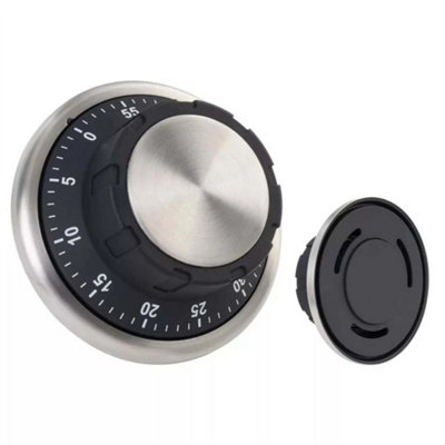  - Magnetic Mechanical Kitchen Timer Stainless Steel Chef Cooking Baking Loud Alarm