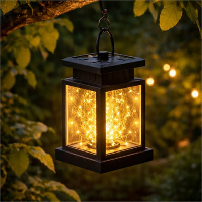  - Solar Lantern Hanging Light Waterproof Outdoor Garden Patio Porch Decor