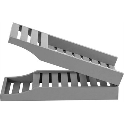 Grey Bamboo Bath Tub Rack Foldable Adjustable Tray Caddy Organiser from B&Q