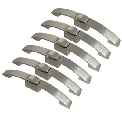 6 X Cabinet Push Button Latch Lock Handle 128mm Catch Door Knob Campervan from B&Q