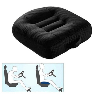 Adult Car Booster Seat Cushion Posture Cushion Heightening Height Boost Mat Pad from B&Q