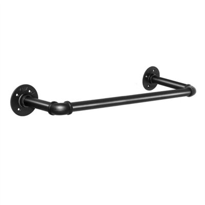 Industrial Steampunk Bath Wall Towel Rail Rack Storage Holder Iron Pipe Hanger from B&Q