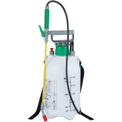 5L Garden Pressure Sprayer   Portable Hand Pump Chemical Weed Spray Bottle from B&Q