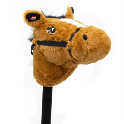 Hobby Horse With Sound Children's Stick Horse Galloping Neighing Sound Effects from B&Q