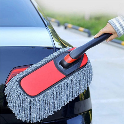 Scalable Microfiber Car Wash Cleaning Brush Duster Dust Wax Mop Dusting Tool from B&Q