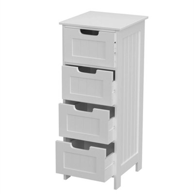 4 Drawer Storage Cabinet Unit Stand Cupboard Drawer Organiser Bedside Nightstand from B&Q