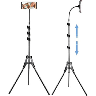 170Cm Tall Flexible Phone Tripod With Gooseneck Heavy Duty Phone Tripod Stand from B&Q