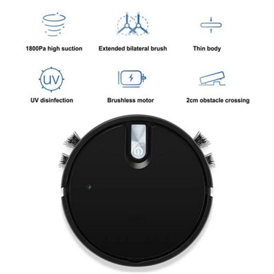 Rechargeable Smart Sweeping Robot Vacuum Cleaner Automatic Floor Mop Sweeper from B&Q