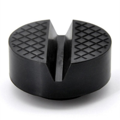 2X Trolley Jack Jacking Rubber Pad Adapter Stand Block Lifting Puck Classic from B&Q