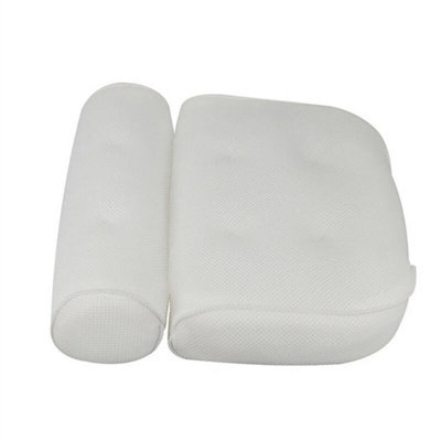 Bath Pillow Luxury Waterproof Home Spa Ani-Slip Comfort Bathtub Headrest Cushion from B&Q