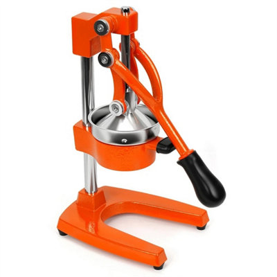 Orange Manual Juicer Cast Iron Citrus Orange Juice Extractor Fruit Squeezer Hand Press from B&Q