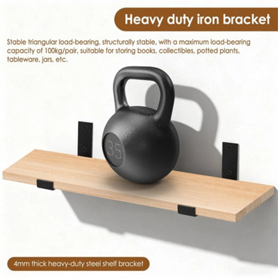8X Shelf Brackets Rustic Heavy Duty Industrial Scaffold Board Shelf Wall Bracket from B&Q