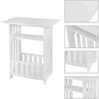 Small Bedside Table Cabinet Side End Coffee Tea Table Nightstand Storage Shelf from B&Q
