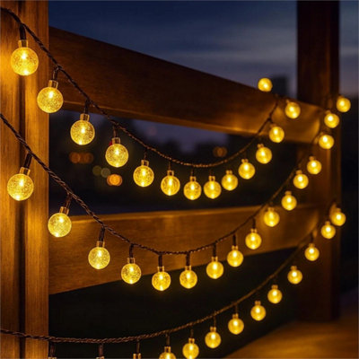 100Led 12M Solar String Lights Garden Fairy Retro Lights Hanging Outdoor Lights from B&Q