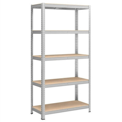  - 5 Tier Racking Shelf Heavy Duty Garage Shelving Storage Shelves 180X90X40Cm