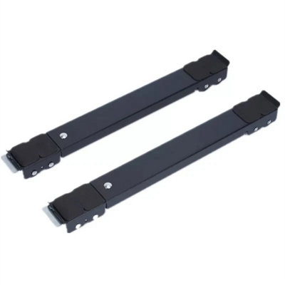 Pack Of 2 Heavy Duty Washing Machine Tumble Dryer Appliance Rollers Trolley Black from B&Q