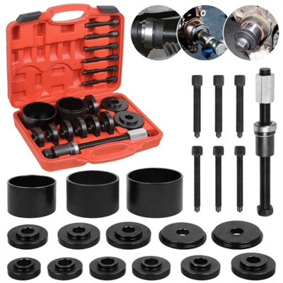 19Pcs Front Wheel Drive Bearing Puller Press Tool Set Wheel Hub Removal Kit from B&Q