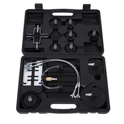  - 13Pcs Adapters Air Pressure Bleeder Tool Kit Garage Brake Bleed For Most Vehicle