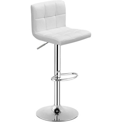 Adjustable Breakfast Bar Stools Faux Leather Chair Swivel Lift Kitchen from B&Q