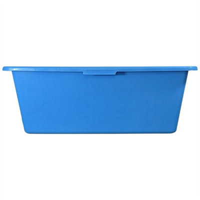 90L Multipurpose Tub Dog BathHorse Water Trough/feed BucketStorage Container-Blue from B&Q